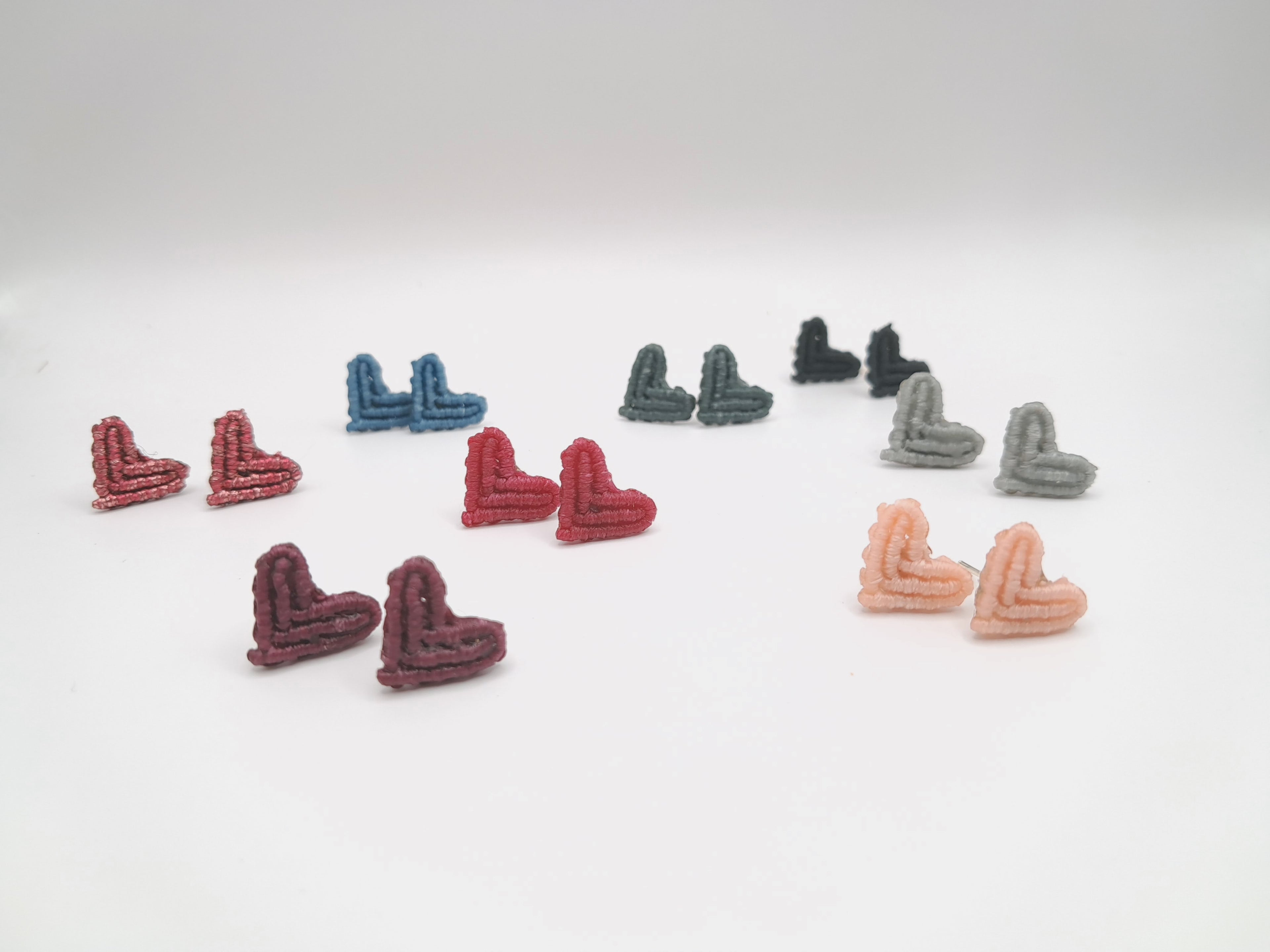 Macrame heart earrings ❤️