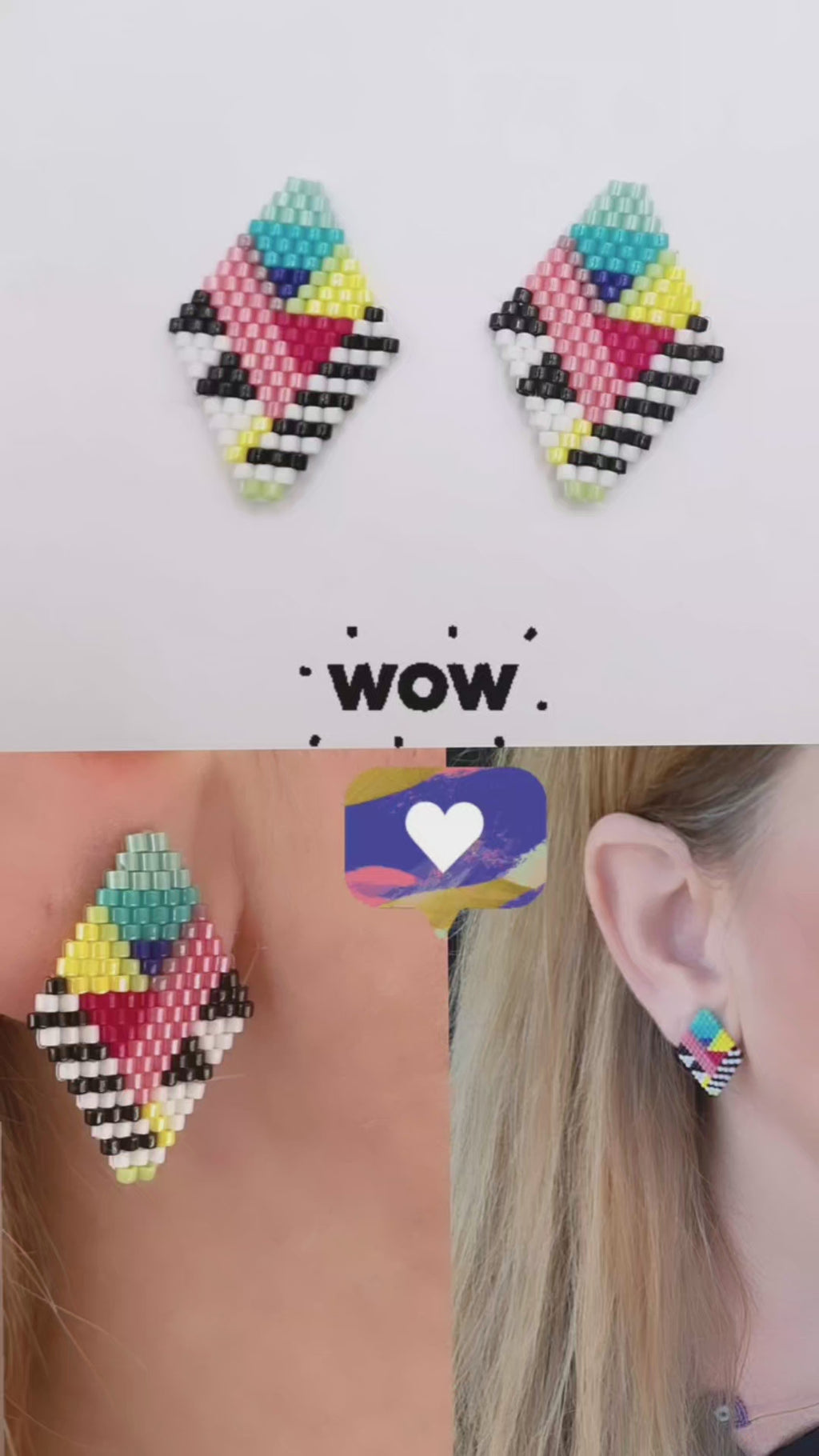 Miyuki Pop Art Earrings