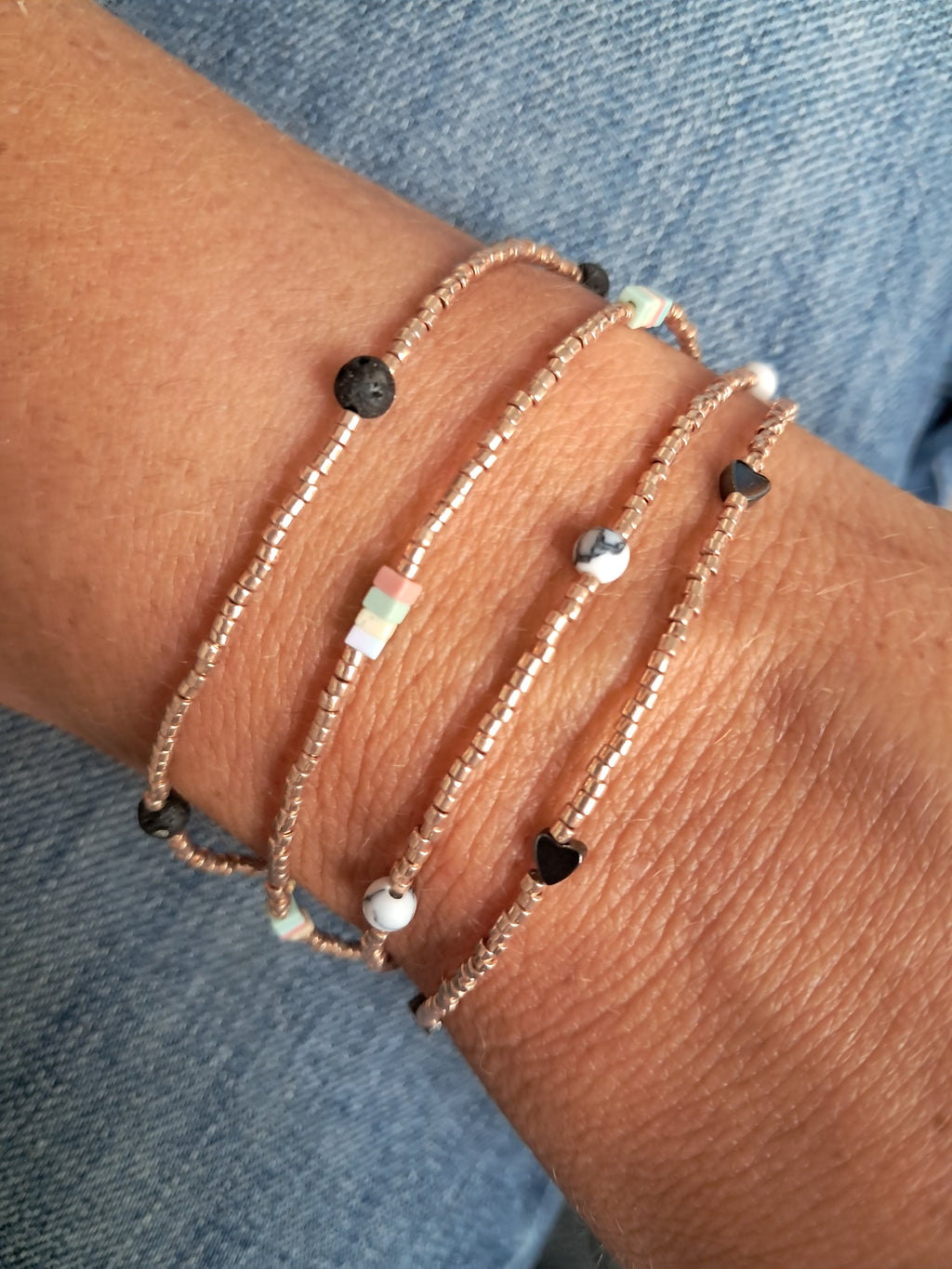 Βραχιολι με ημιπολύτιμες