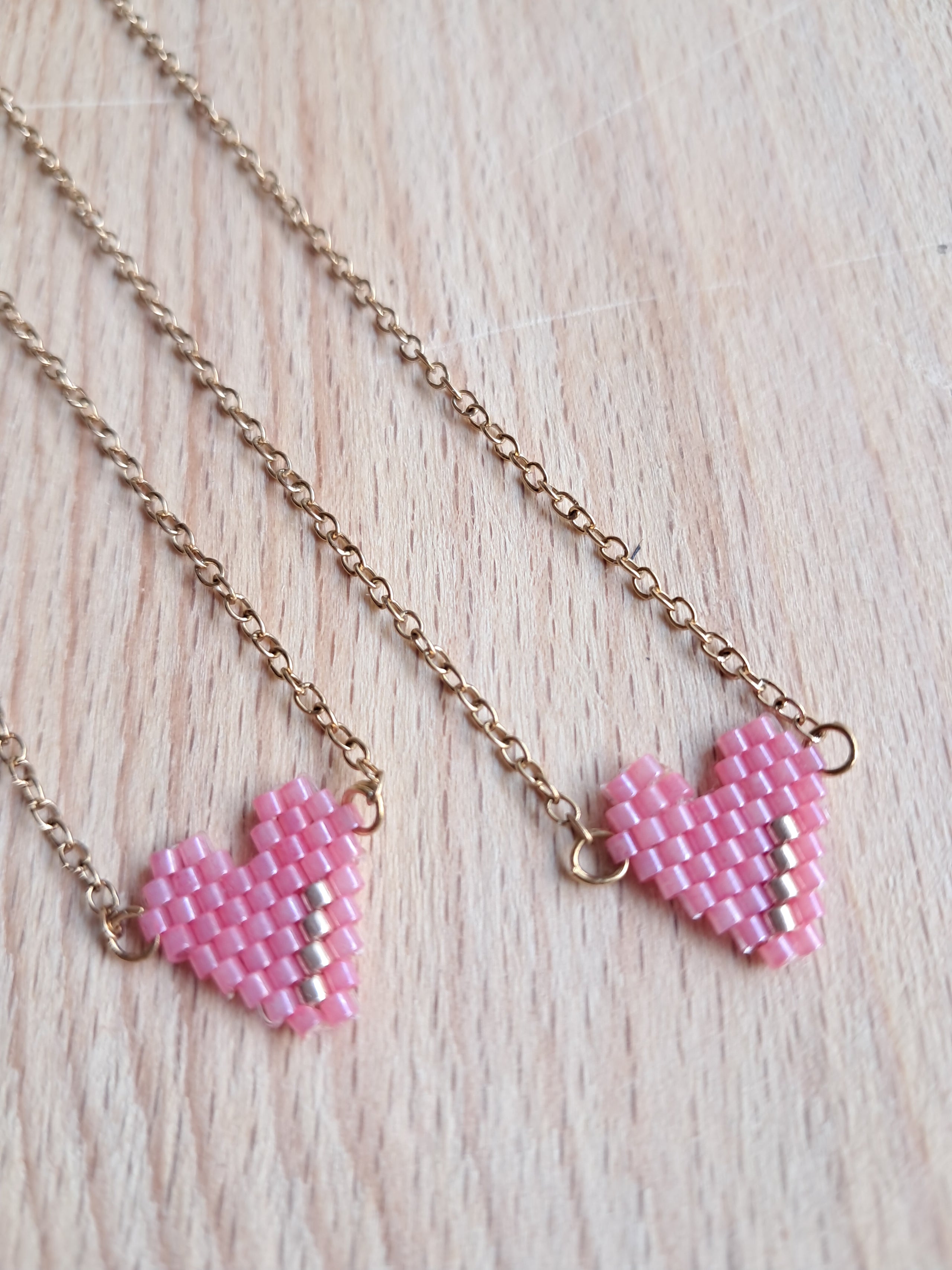 Miyuki Heart Necklace