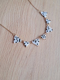Miyuki triangle necklace