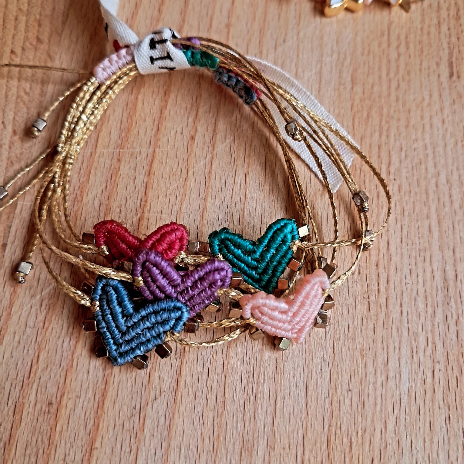 Macrame Heart Bracelet