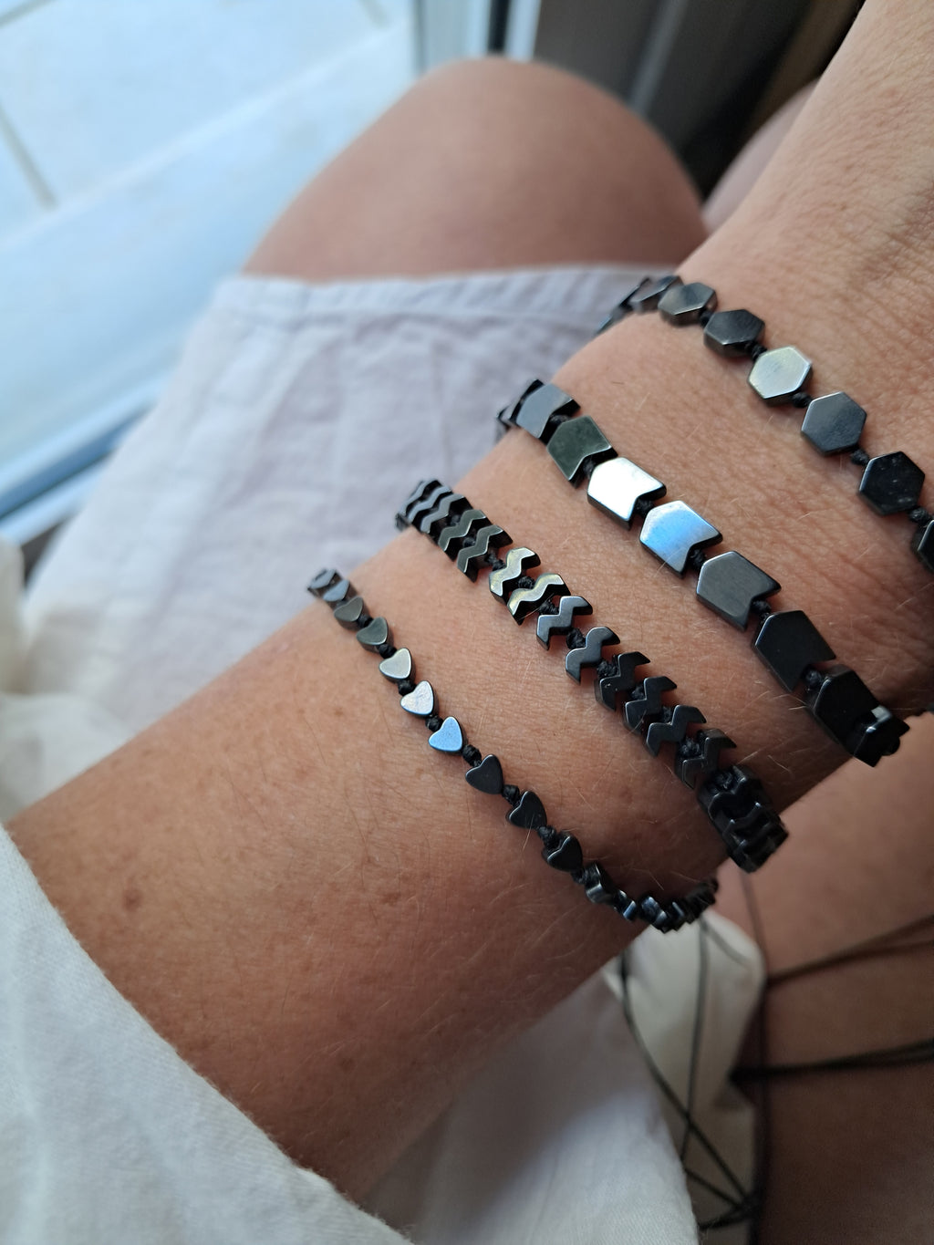 Hematite Bead Bracelet