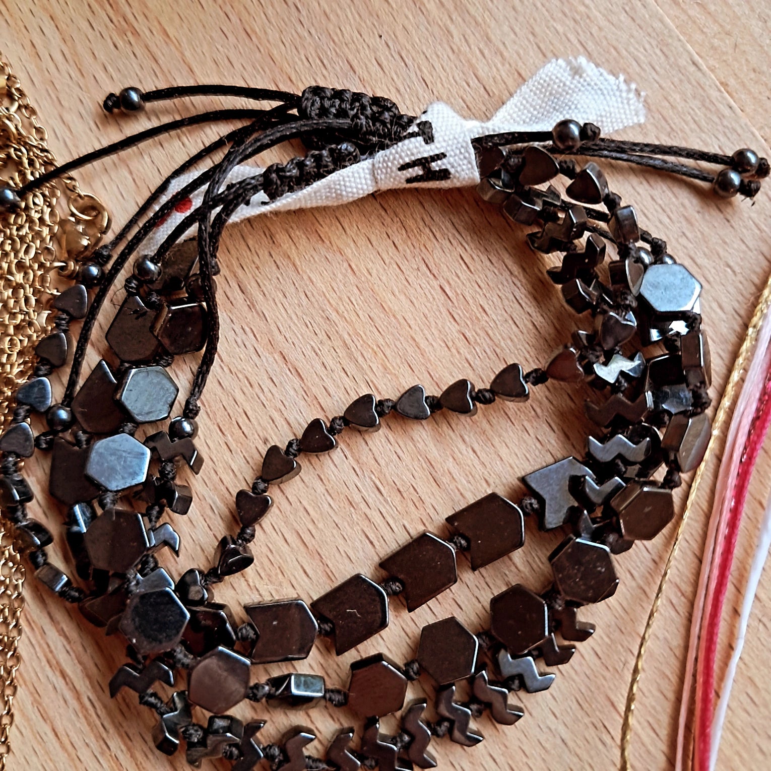 Hematite Bead Bracelet